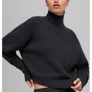 Brand new without tags! Alo Wool Cashmere Cropped New Class Turtleneck, size L